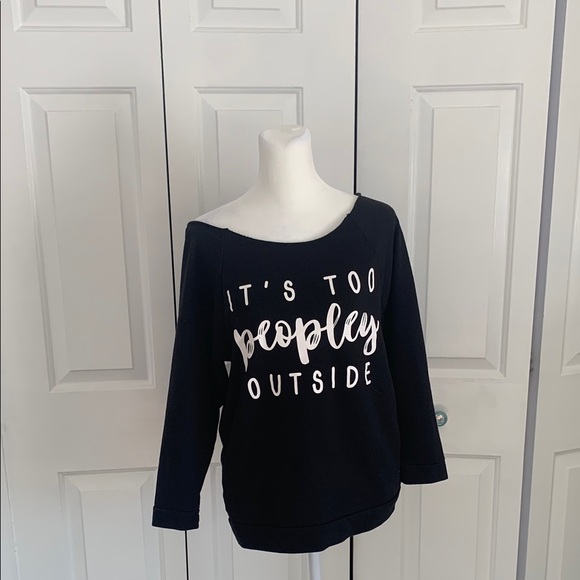 Black Graphic Sweatshirt - Picture 1 of 2